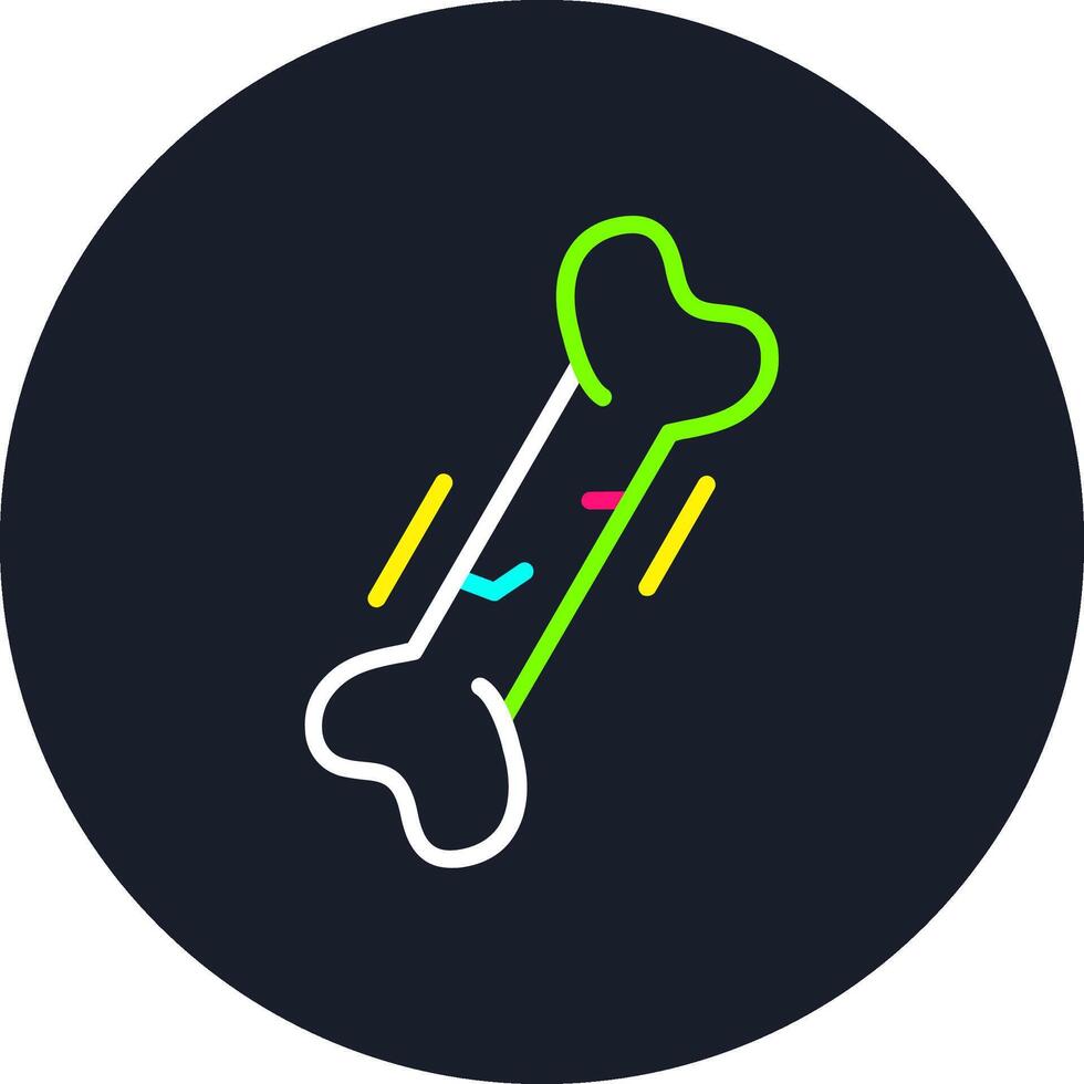 Bone Line Multi Color Design vector