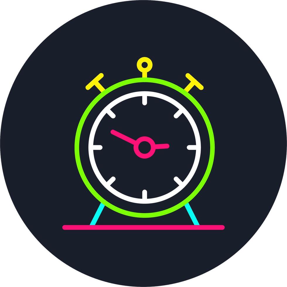 Alarm Line Multi Color Design vector