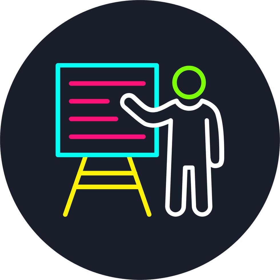 Working Line Multi Color Design vector