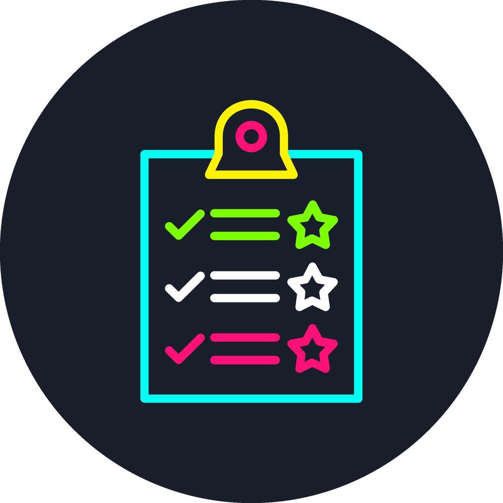 Rating Line Multi Color Design vector
