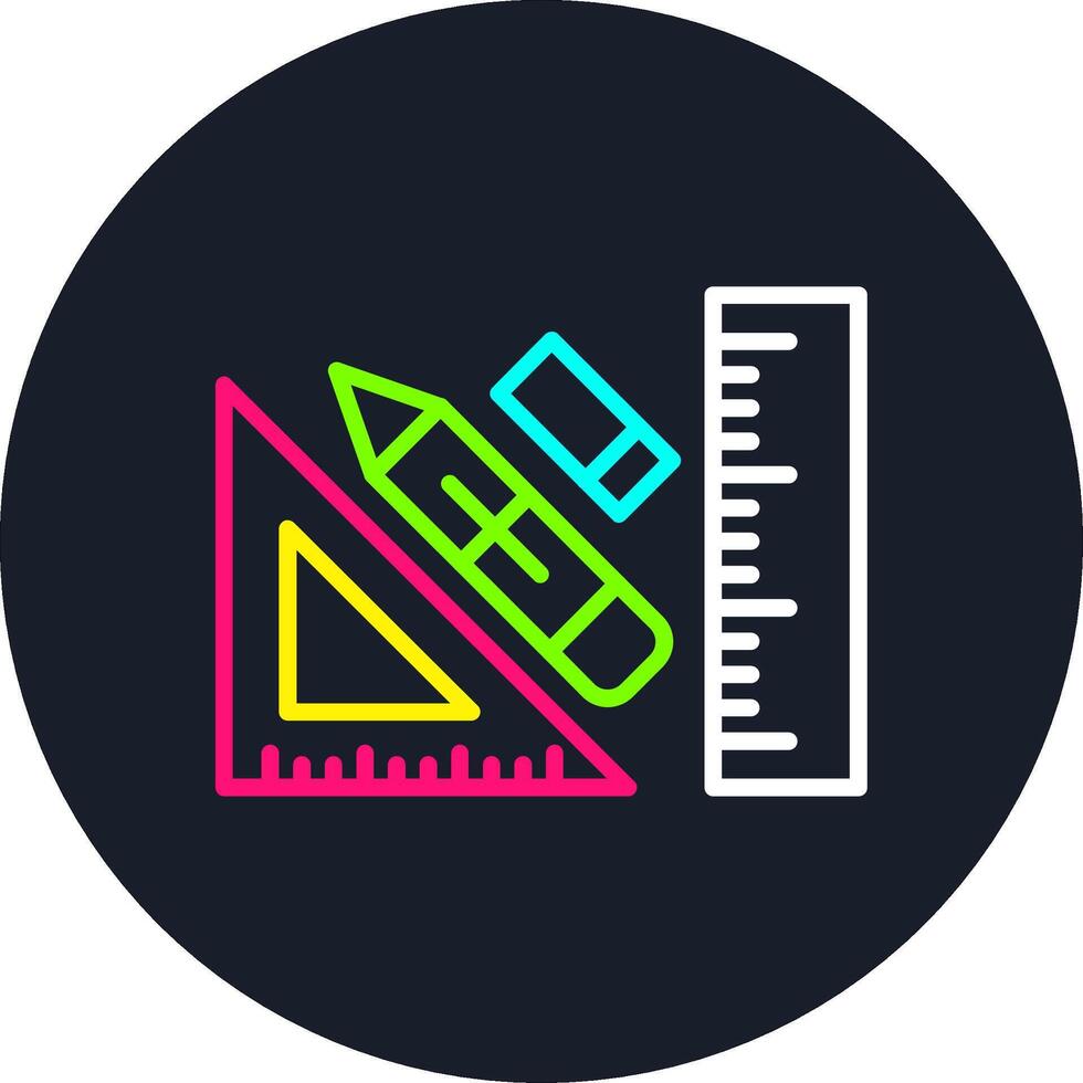 Design Tool Line Multi Color Design vector