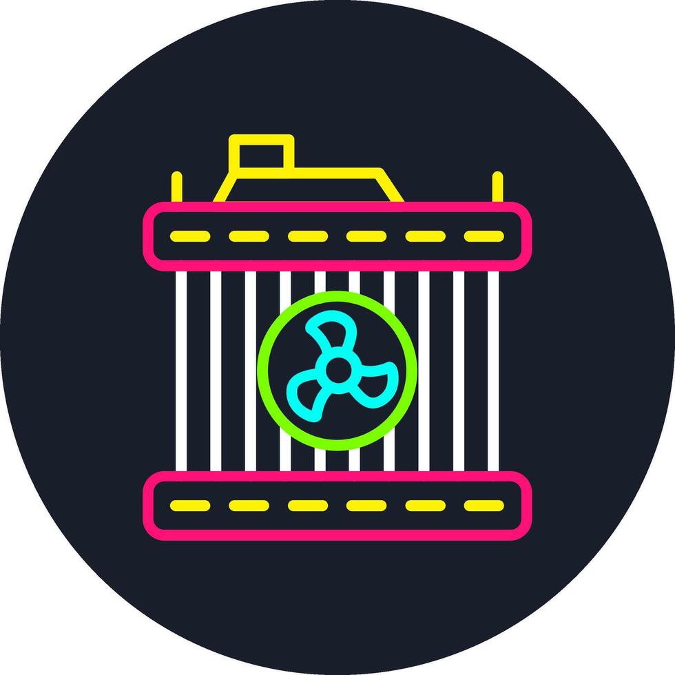 Radiator Line Multi Color Design vector