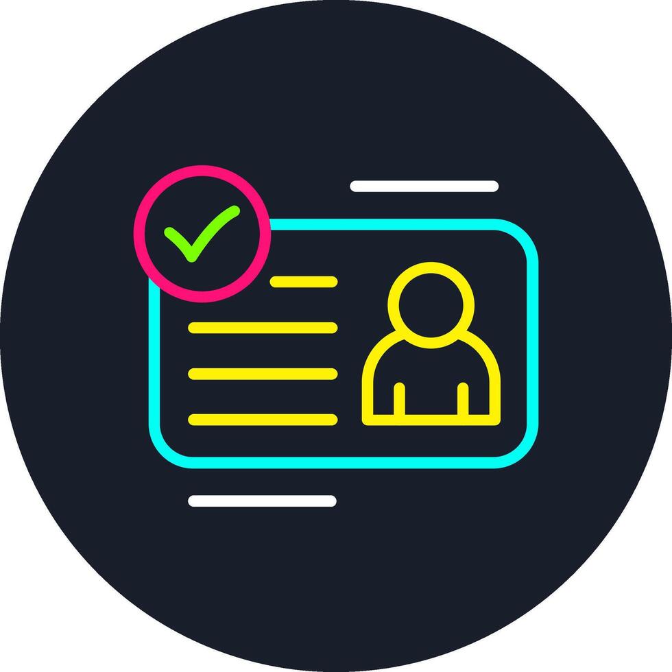 Identity Line Multi Color Design vector