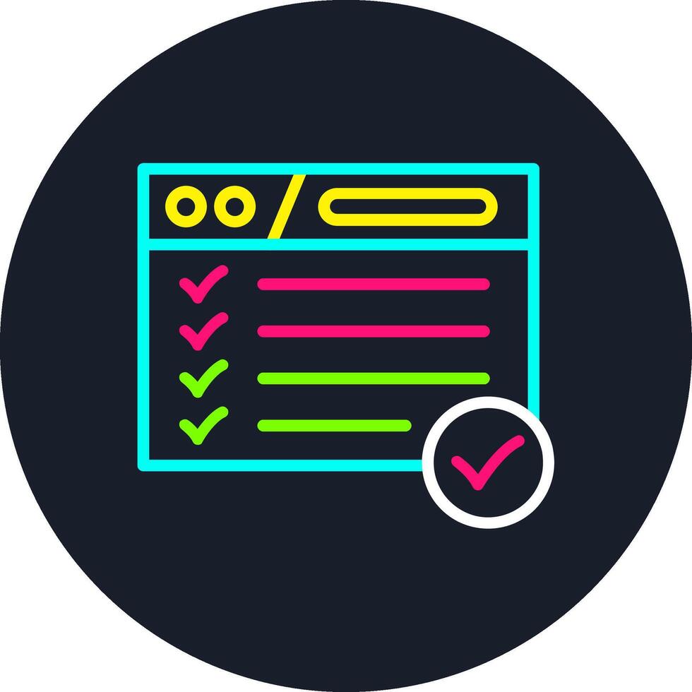 Web Browser Line Multi Color Design vector
