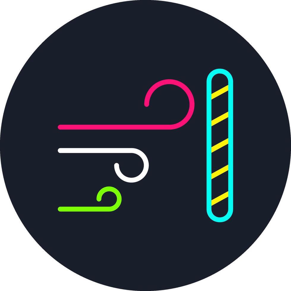Wind Proof Line Multi Color Design vector