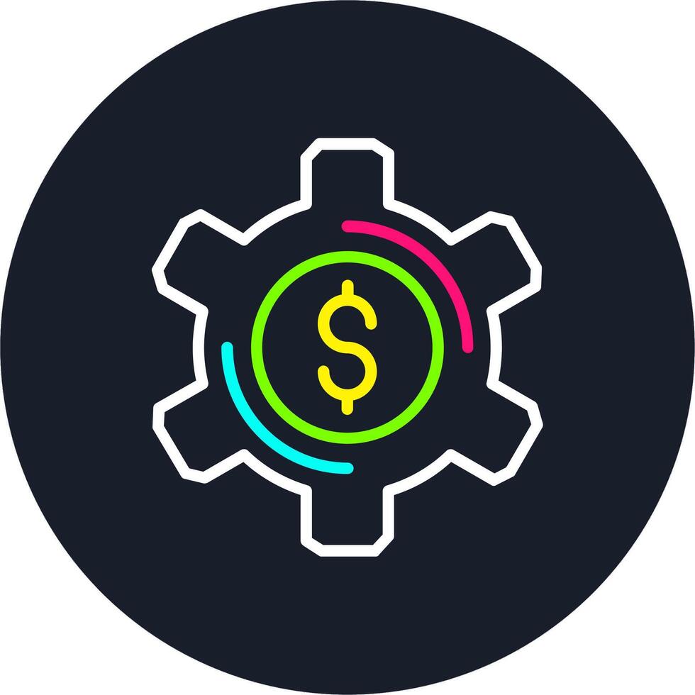 Sales Enablement Line Multi Color Design vector