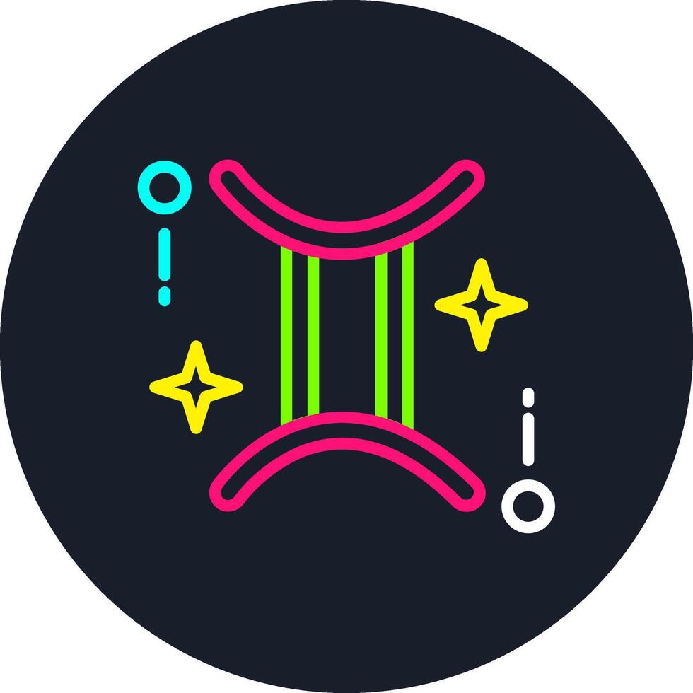 Gemini Line Multi Color Design vector