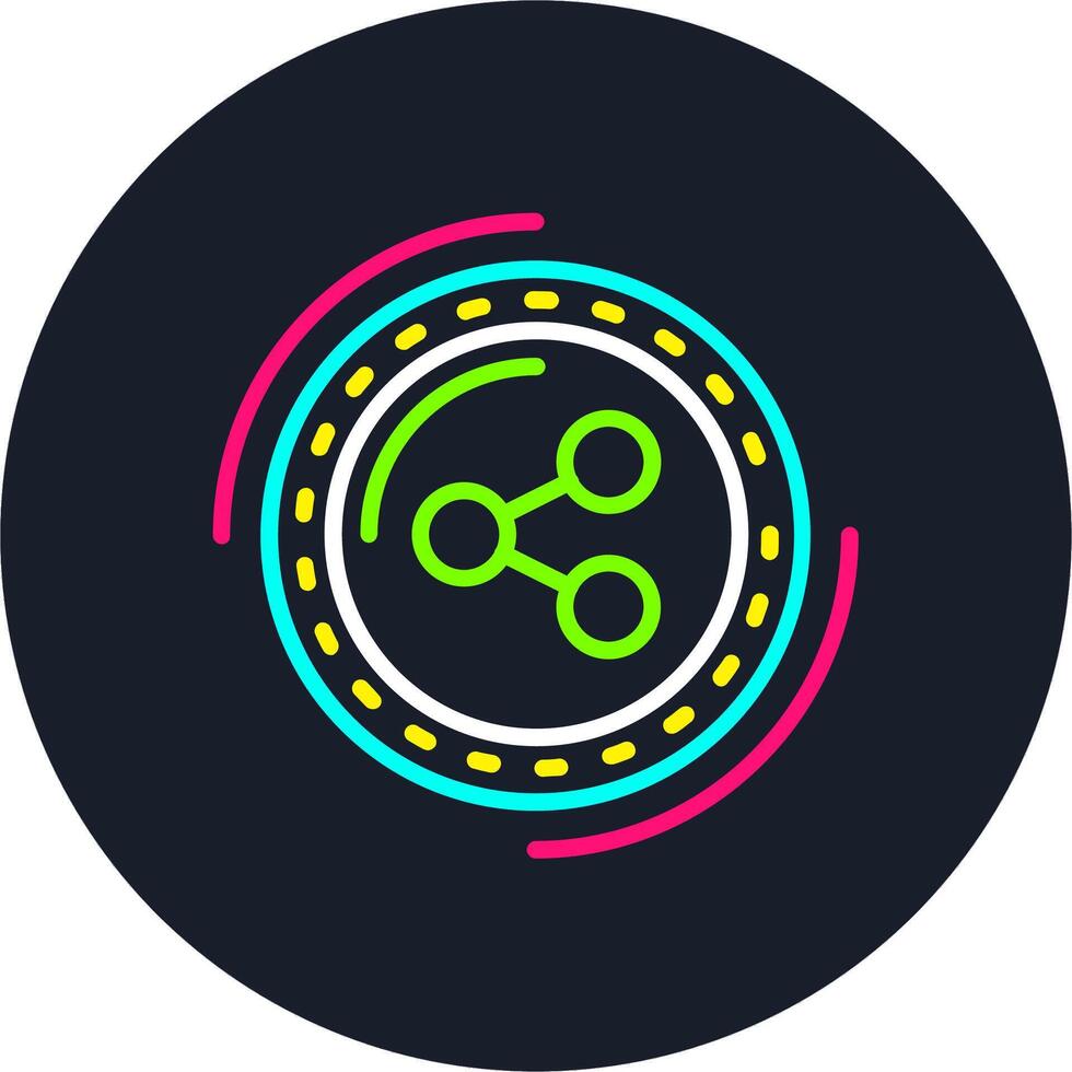 Share Line Multi Color Design vector