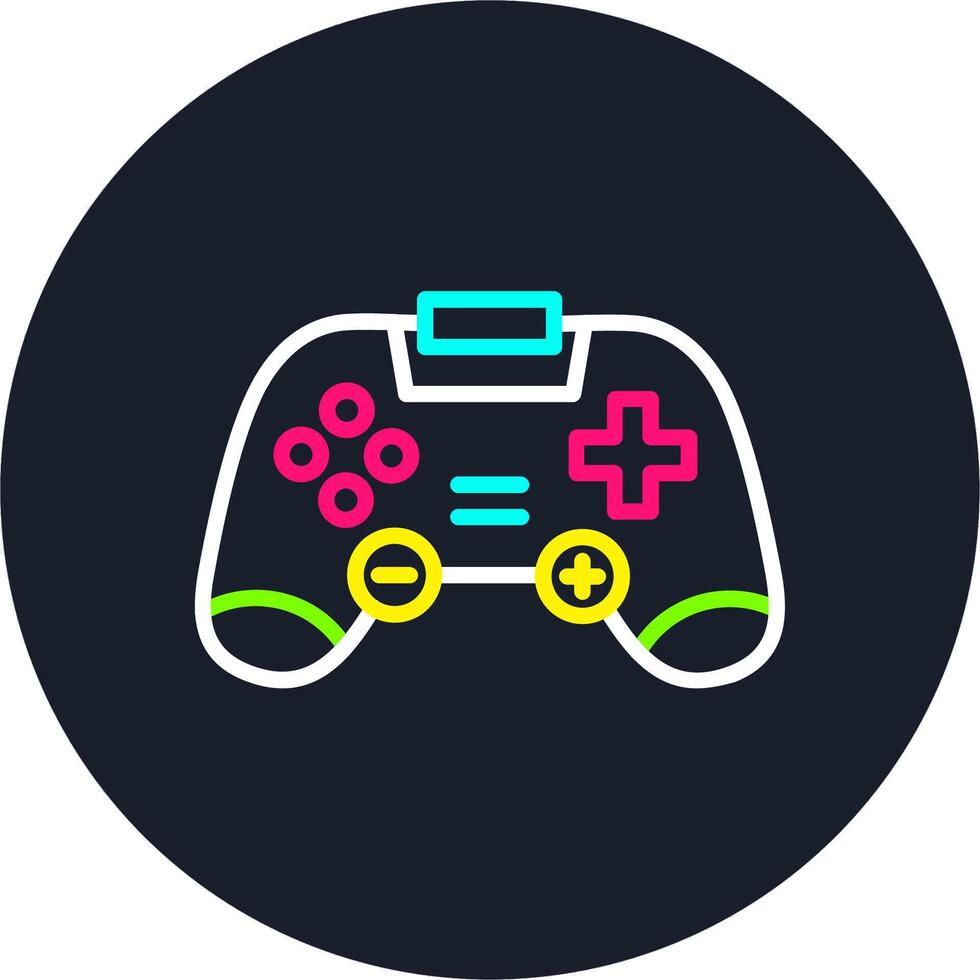 Console Line Multi Color Design vector