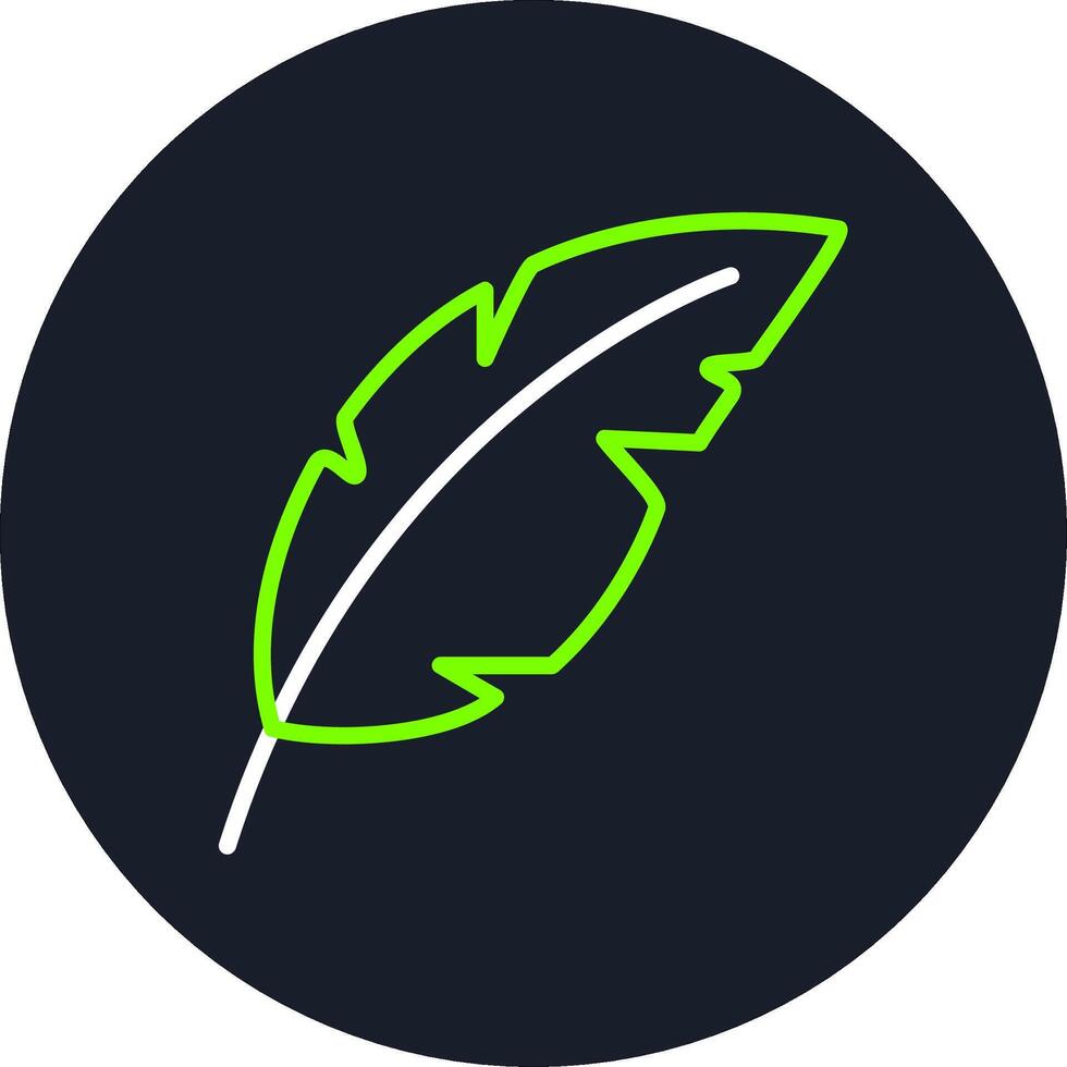 Feather Line Multi Color Design vector