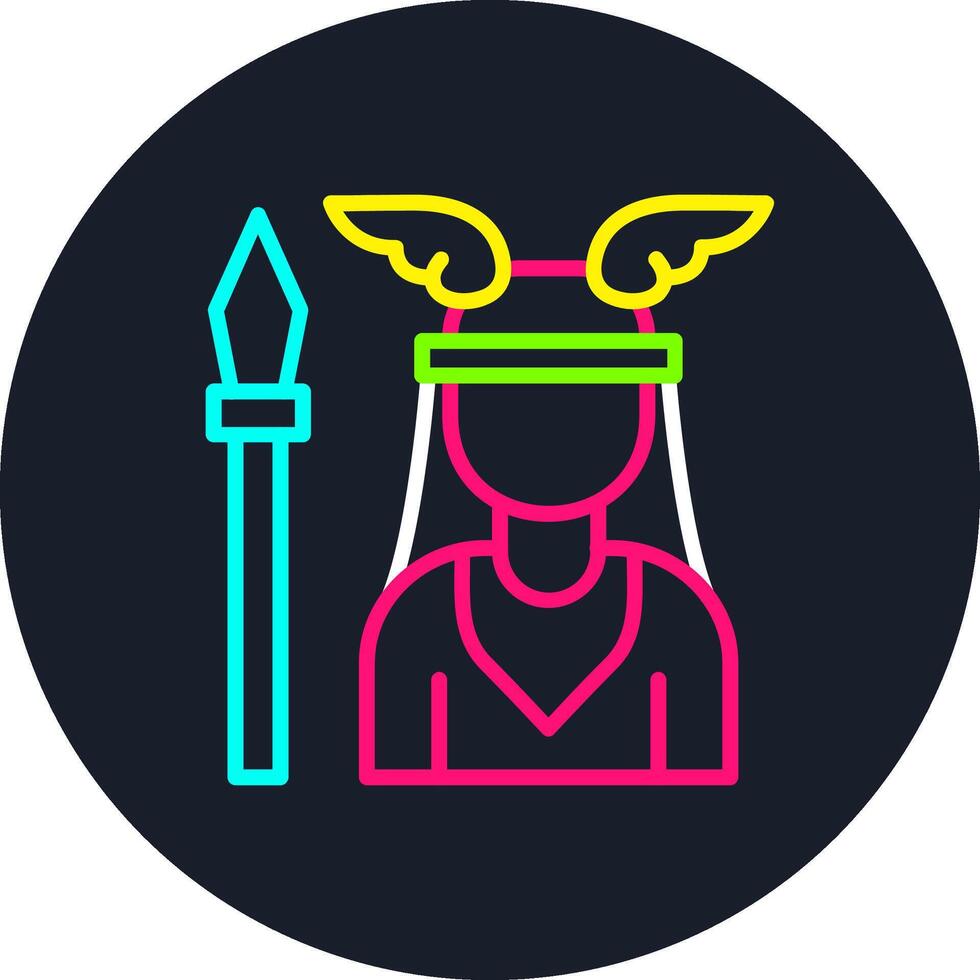 Athena Line Multi Color Design vector