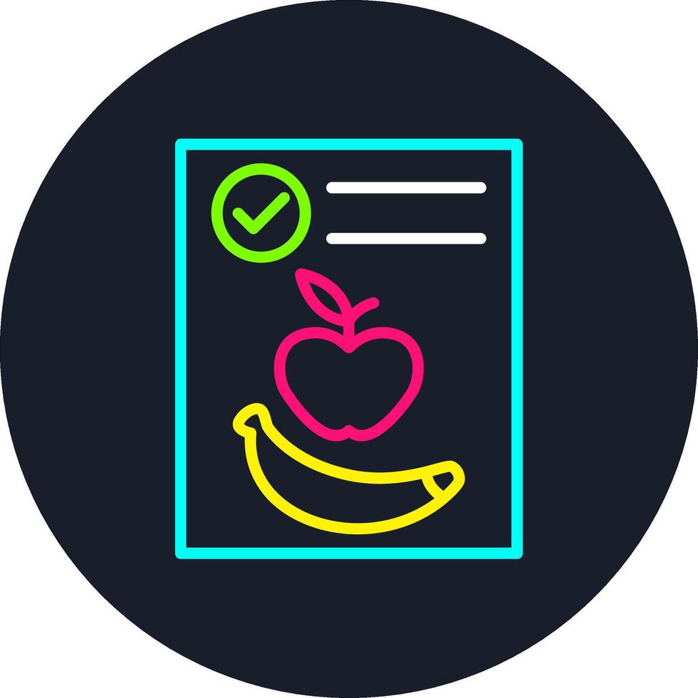 Diet Line Multi Color Design vector