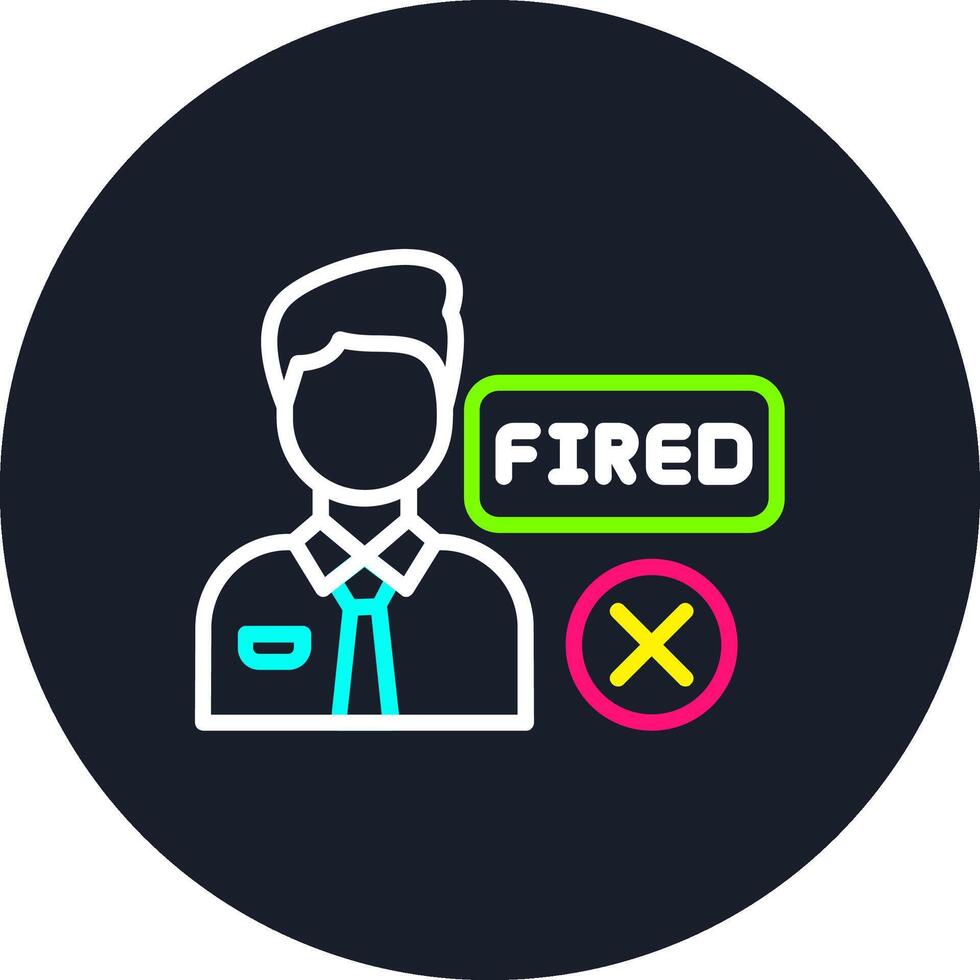 Fired Line Multi Color Design vector