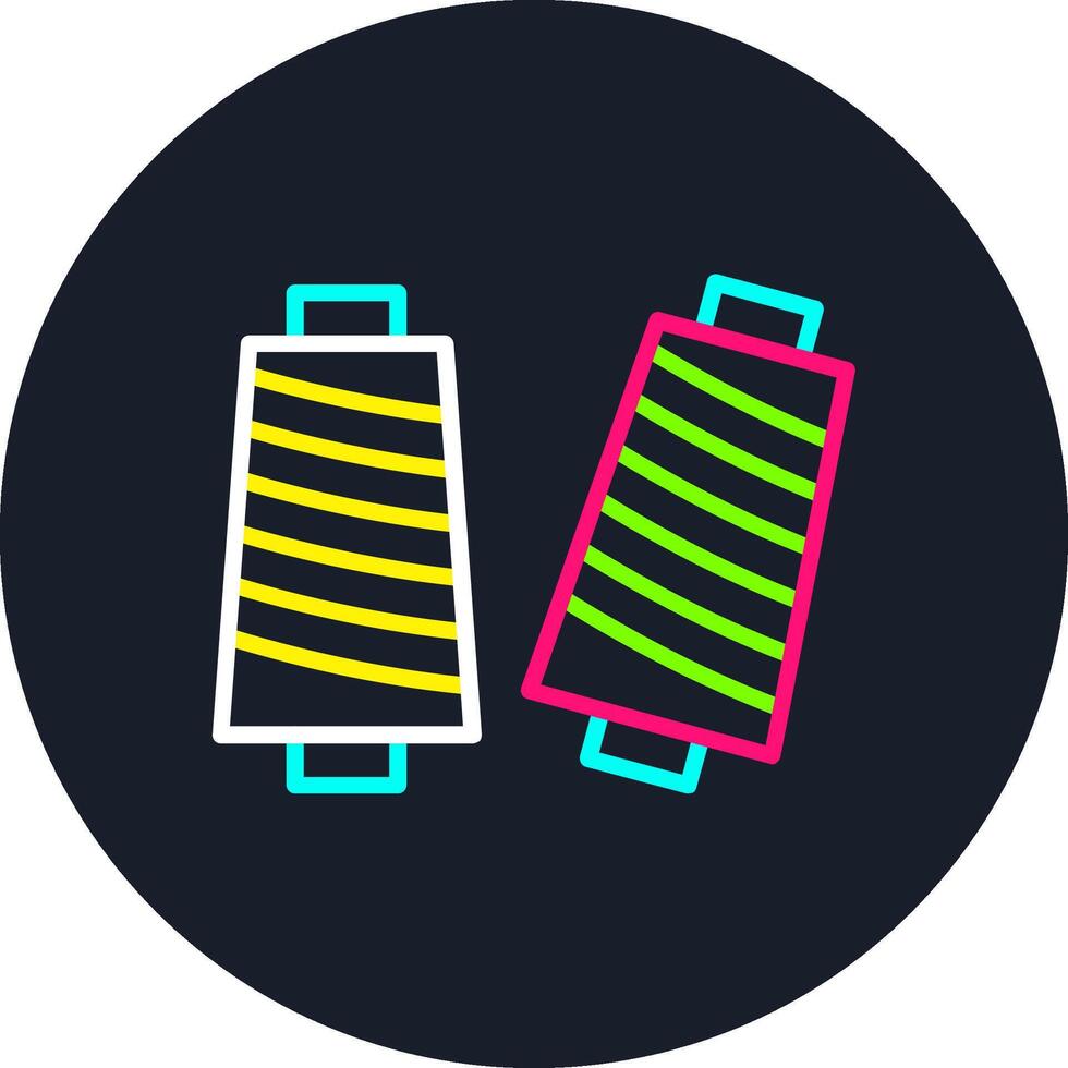 Thread Line Multi Color Design vector