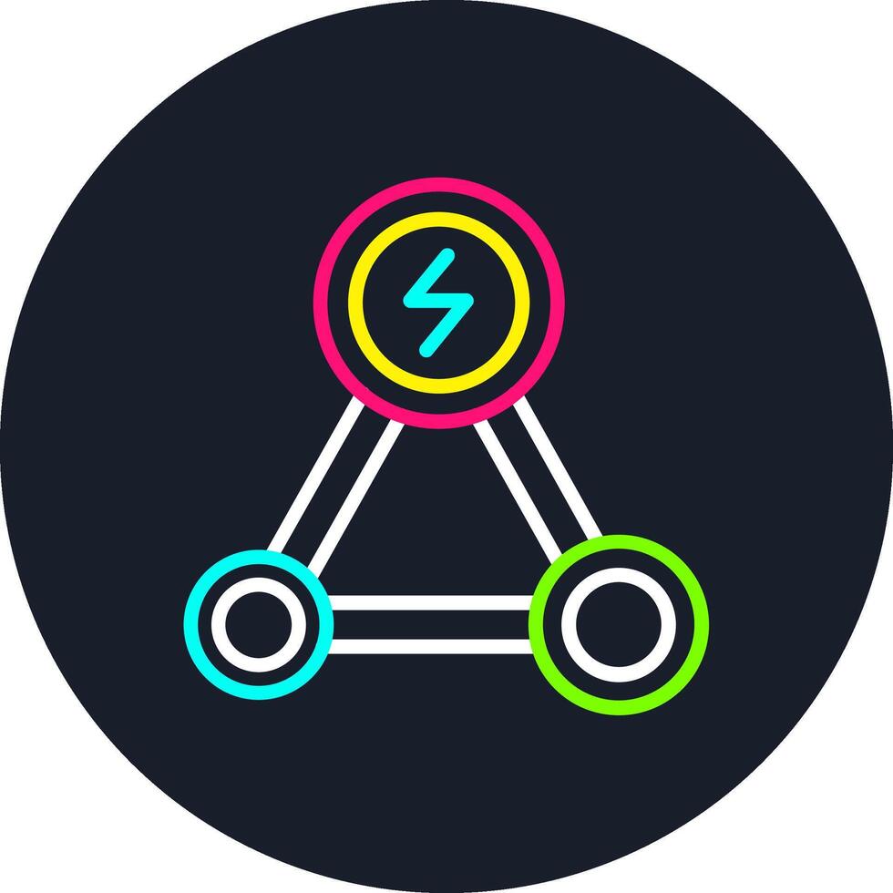 Hybrid Solution Line Multi Color Design vector