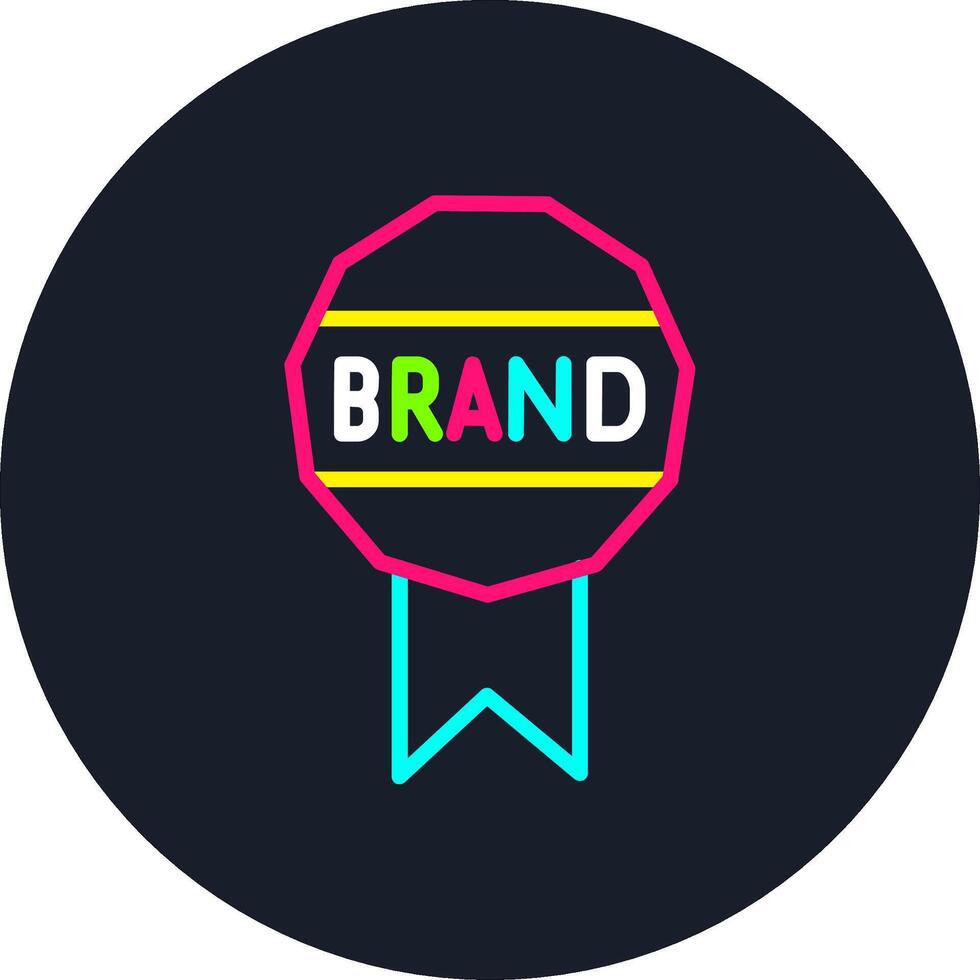 Brand Line Multi Color Design vector