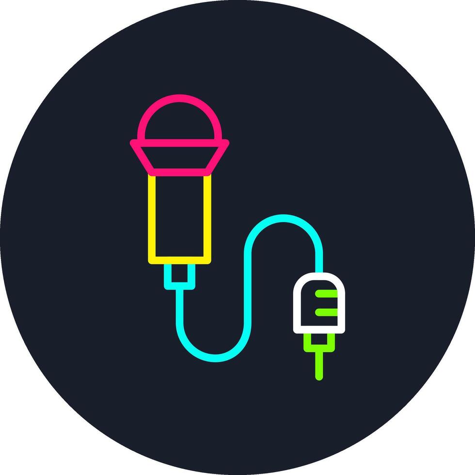 Lavalier Line Multi Color Design vector