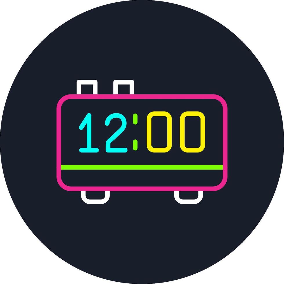 Midnight Line Multi Color Design vector