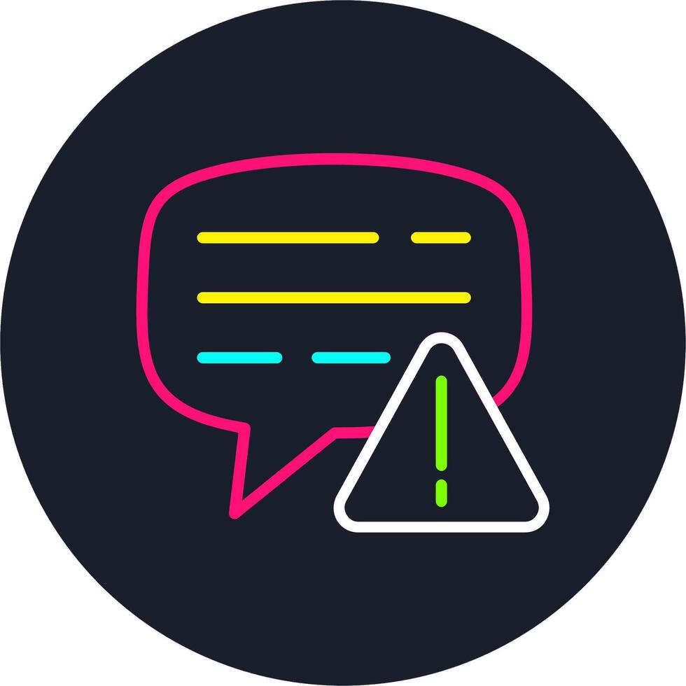 Alert Line Multi Color Design vector