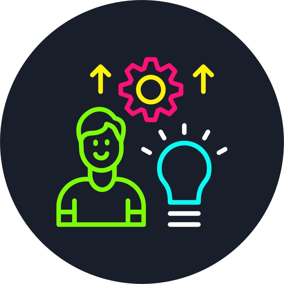 Skills Line Multi Color Design vector