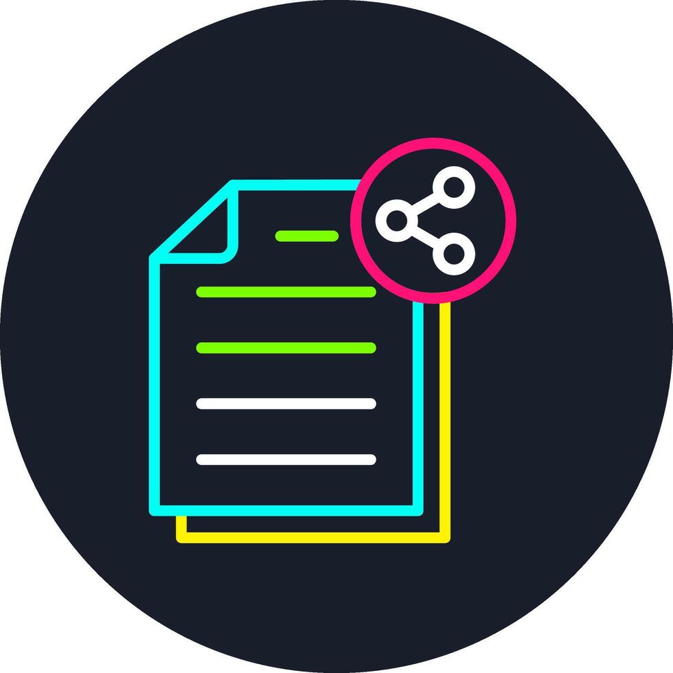 Share Line Multi Color Design vector