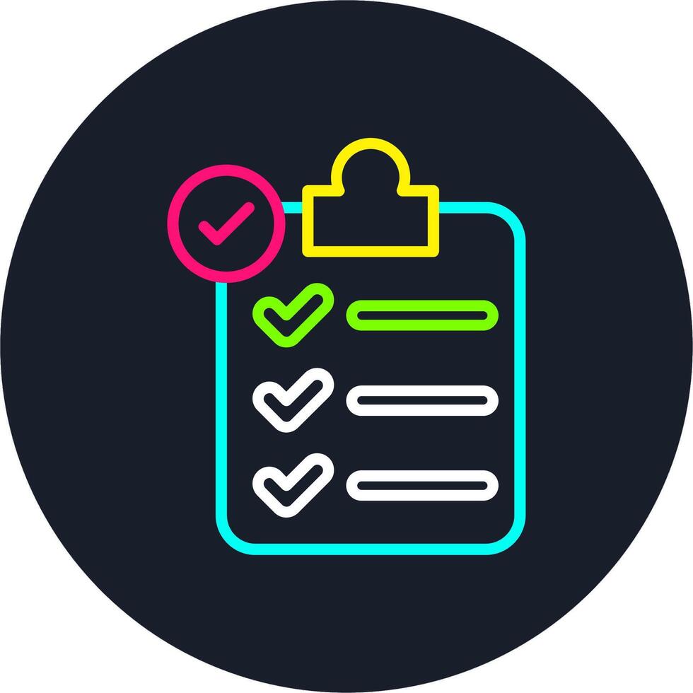 Agenda Line Multi Color Design vector