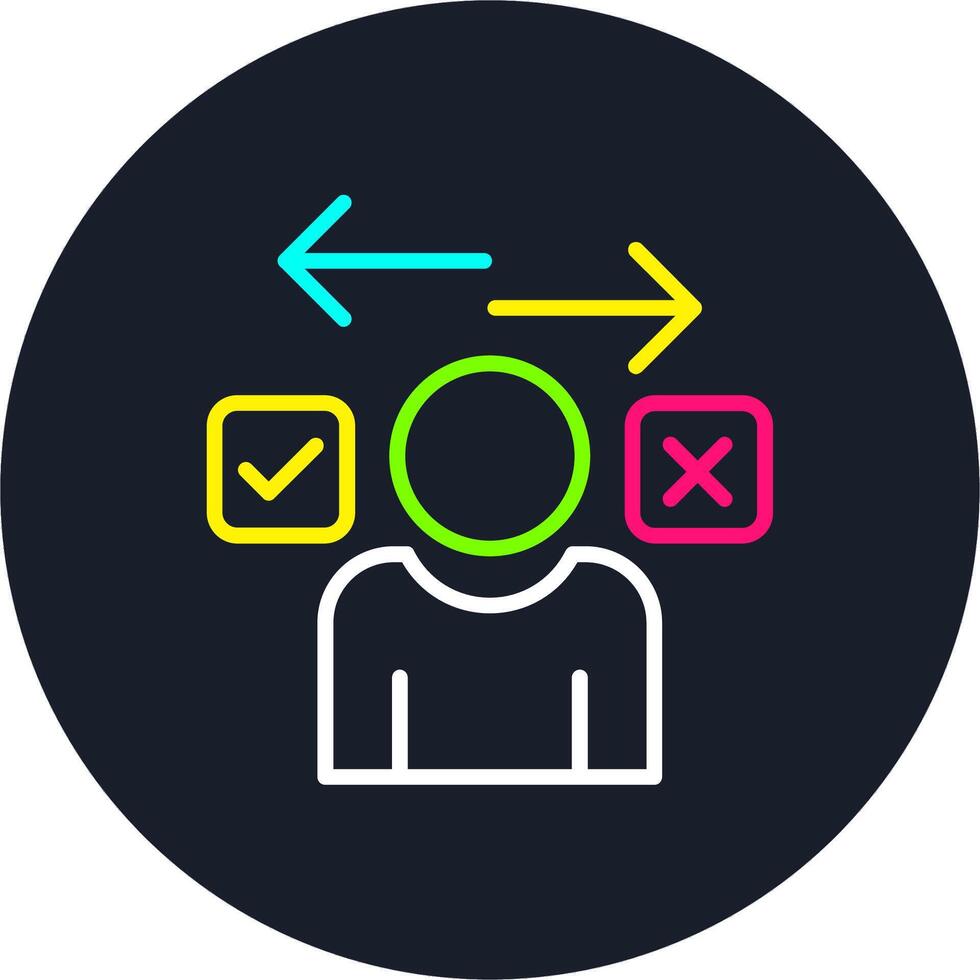 Directional Line Multi Color Design vector
