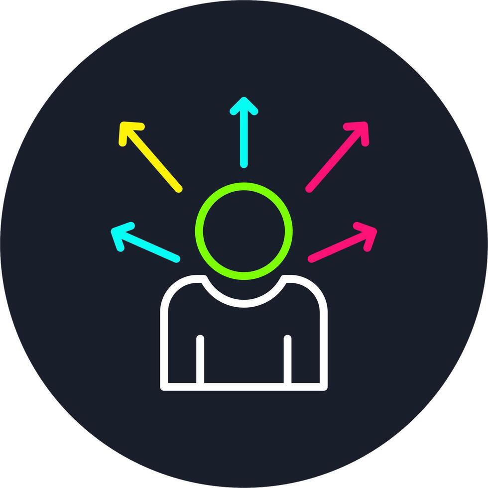 User Line Multi Color Design vector