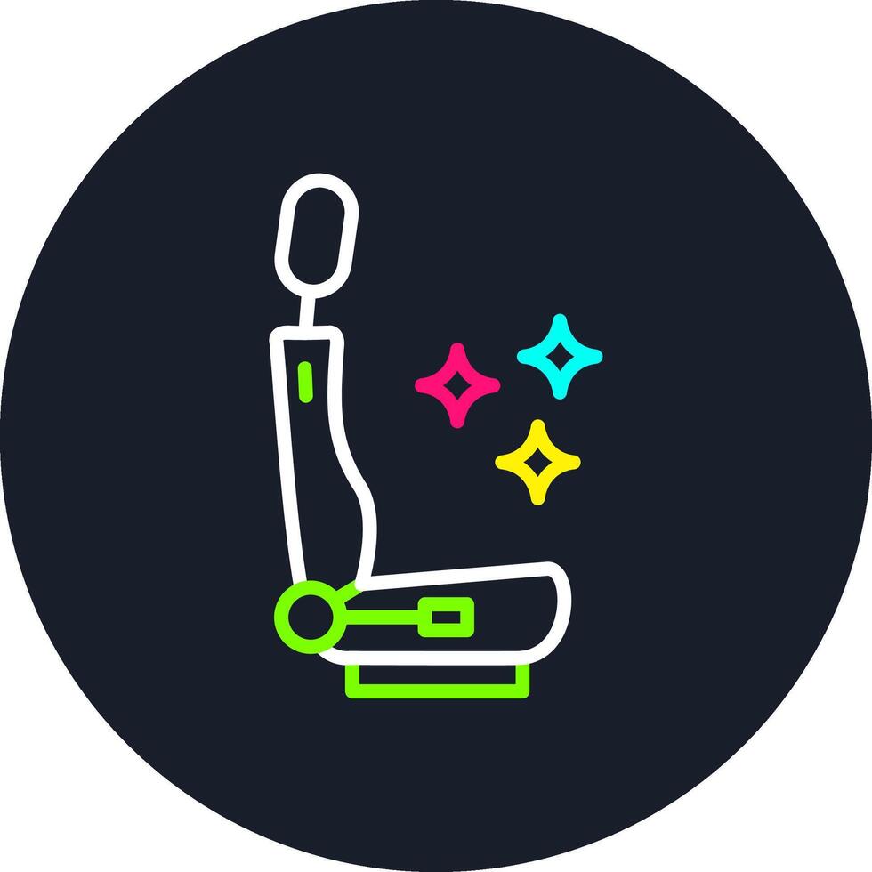 Car Seat Line Multi Color Design vector