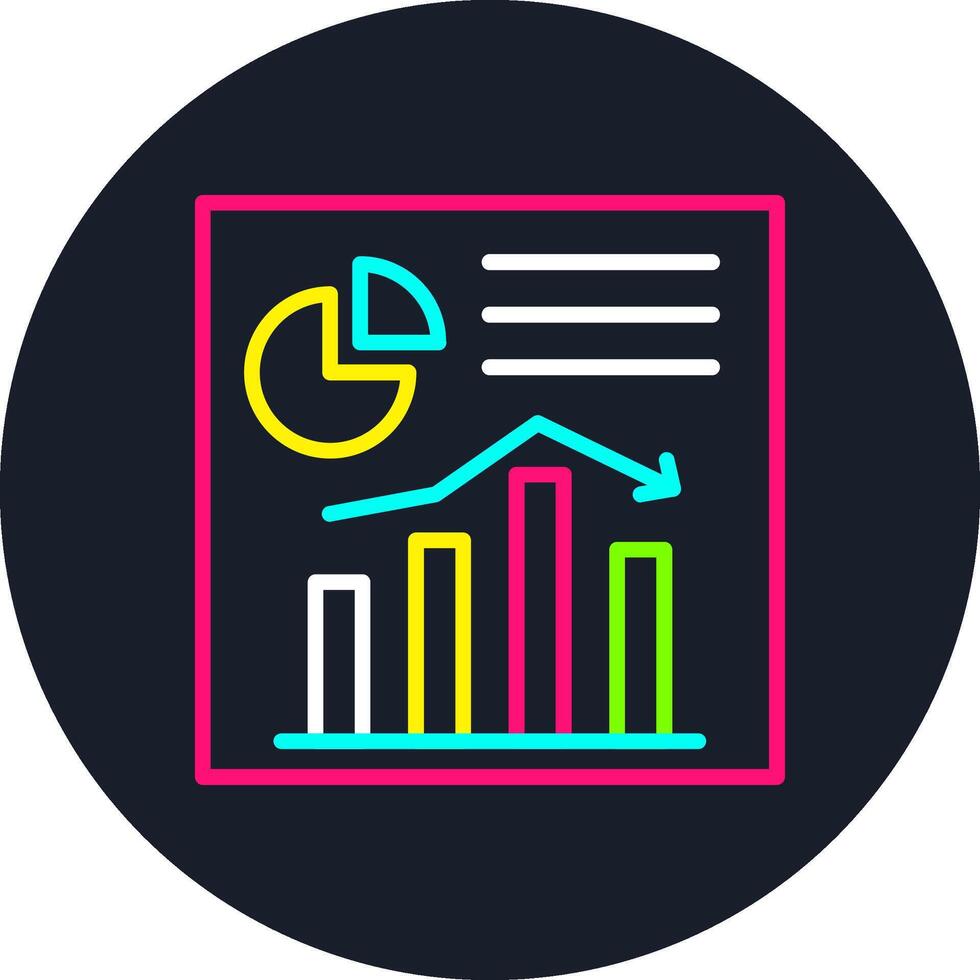 Diagram Line Multi Color Design vector