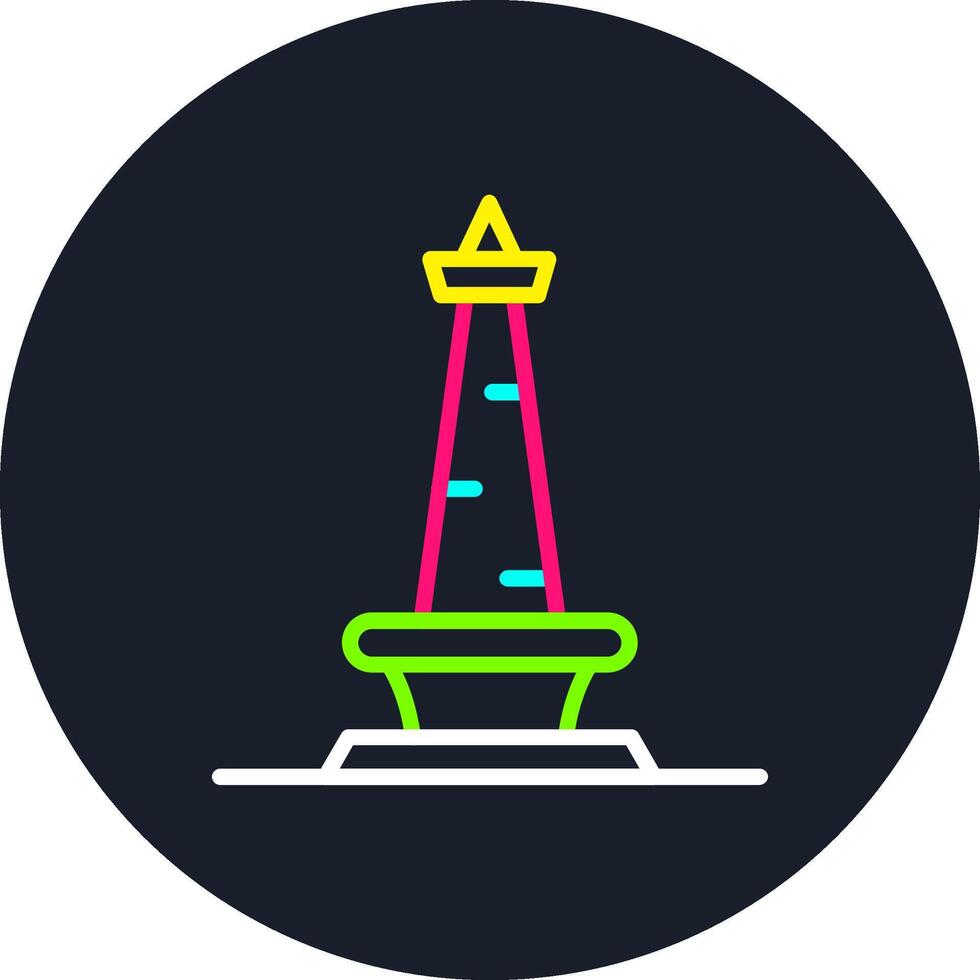 Monas Line Multi Color Design vector