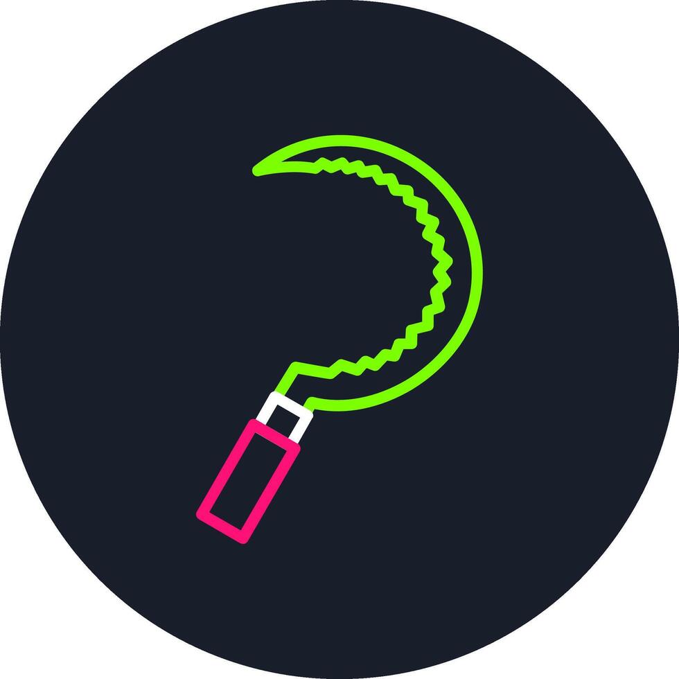 Knife Line Multi Color Design vector