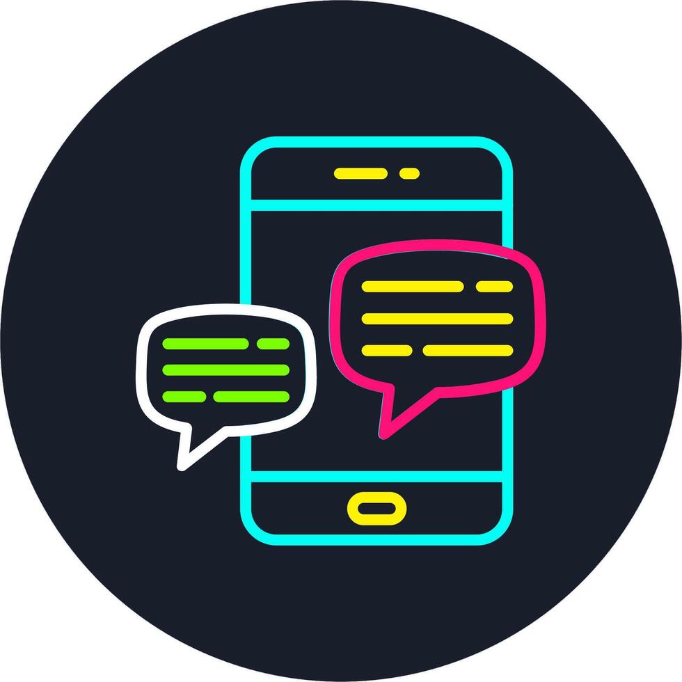 Smartphone Line Multi Color Design vector