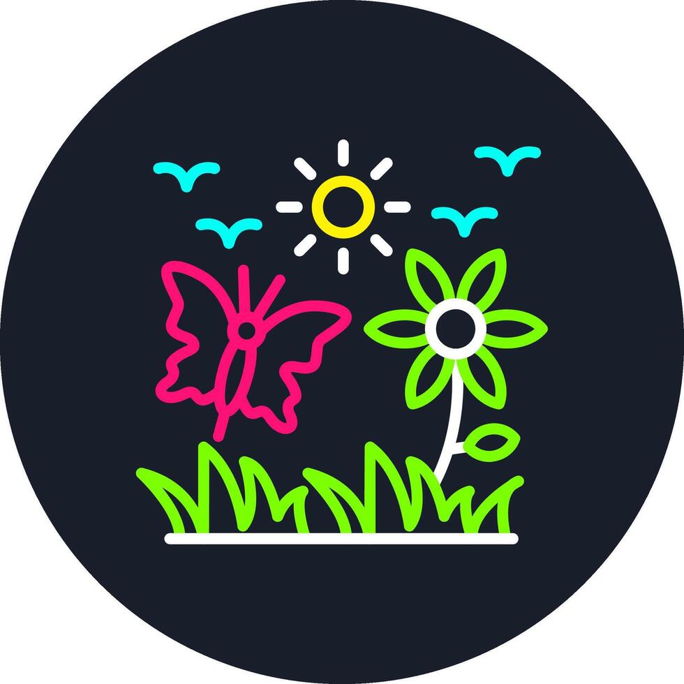 Summer Line Multi Color Design vector