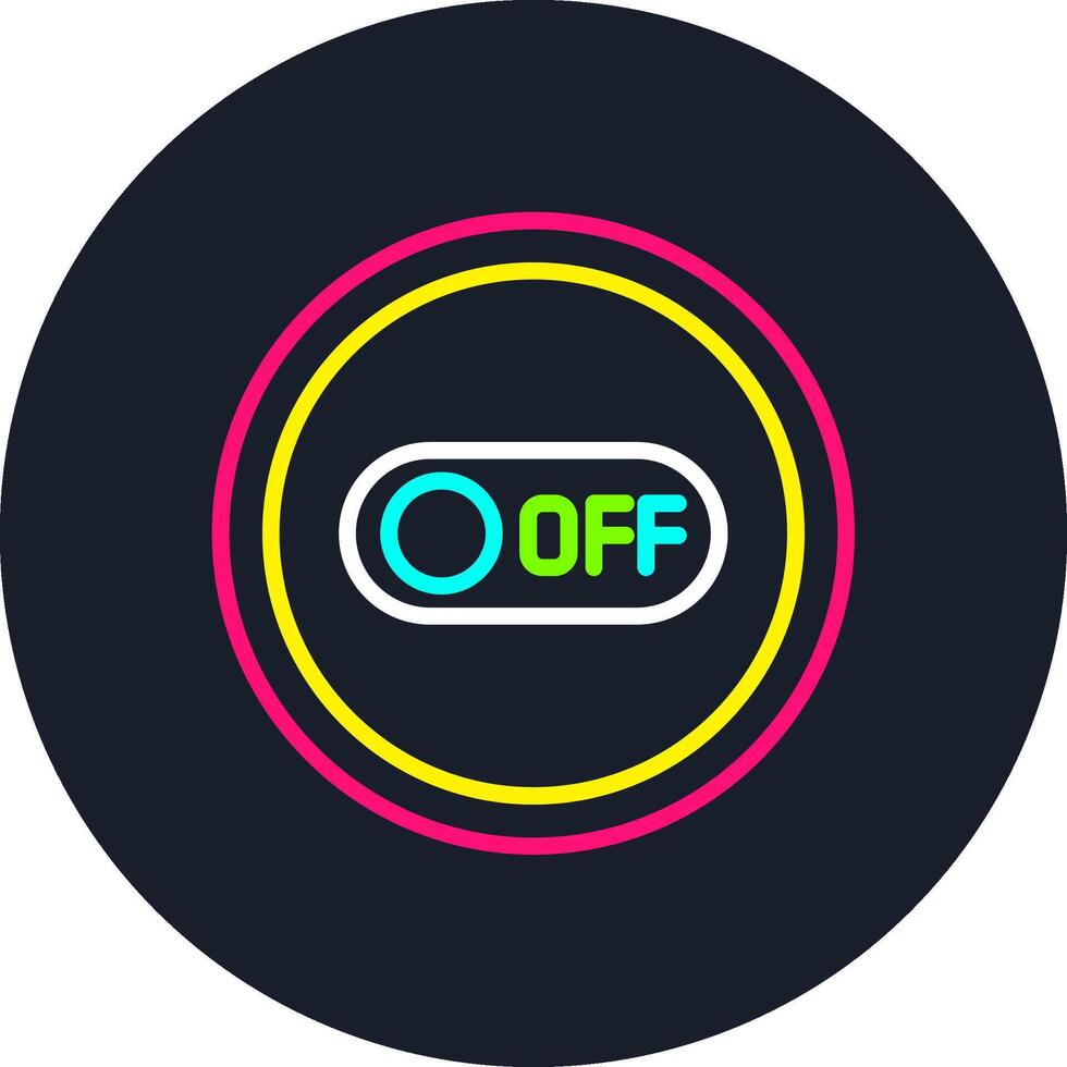 Off Line Multi Color Design vector
