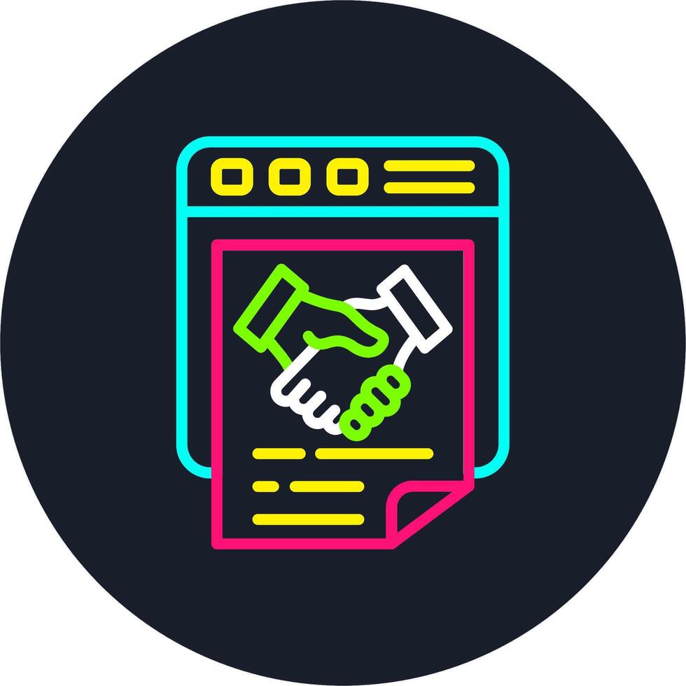 Website Line Multi Color Design vector