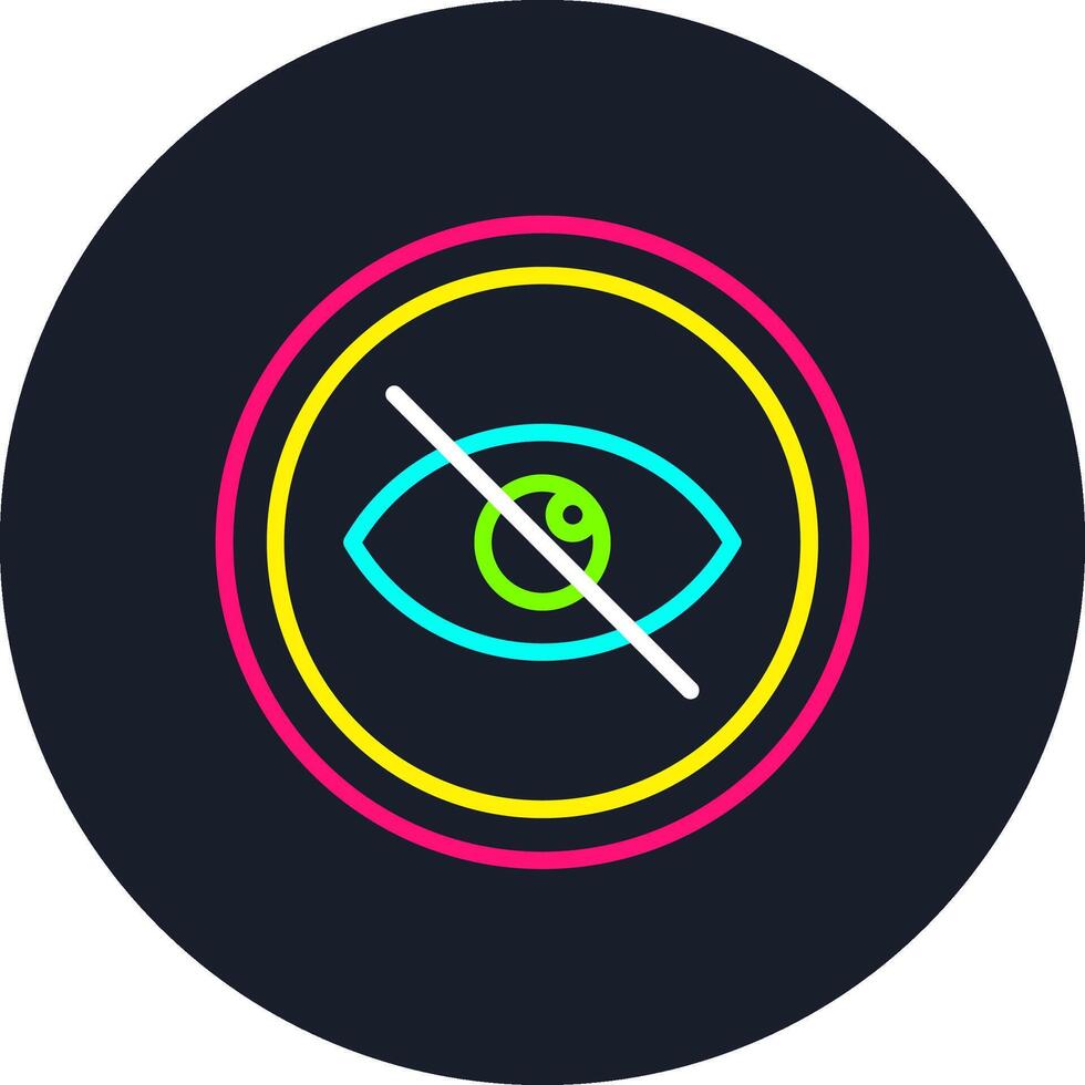 Hide Line Multi Color Design vector