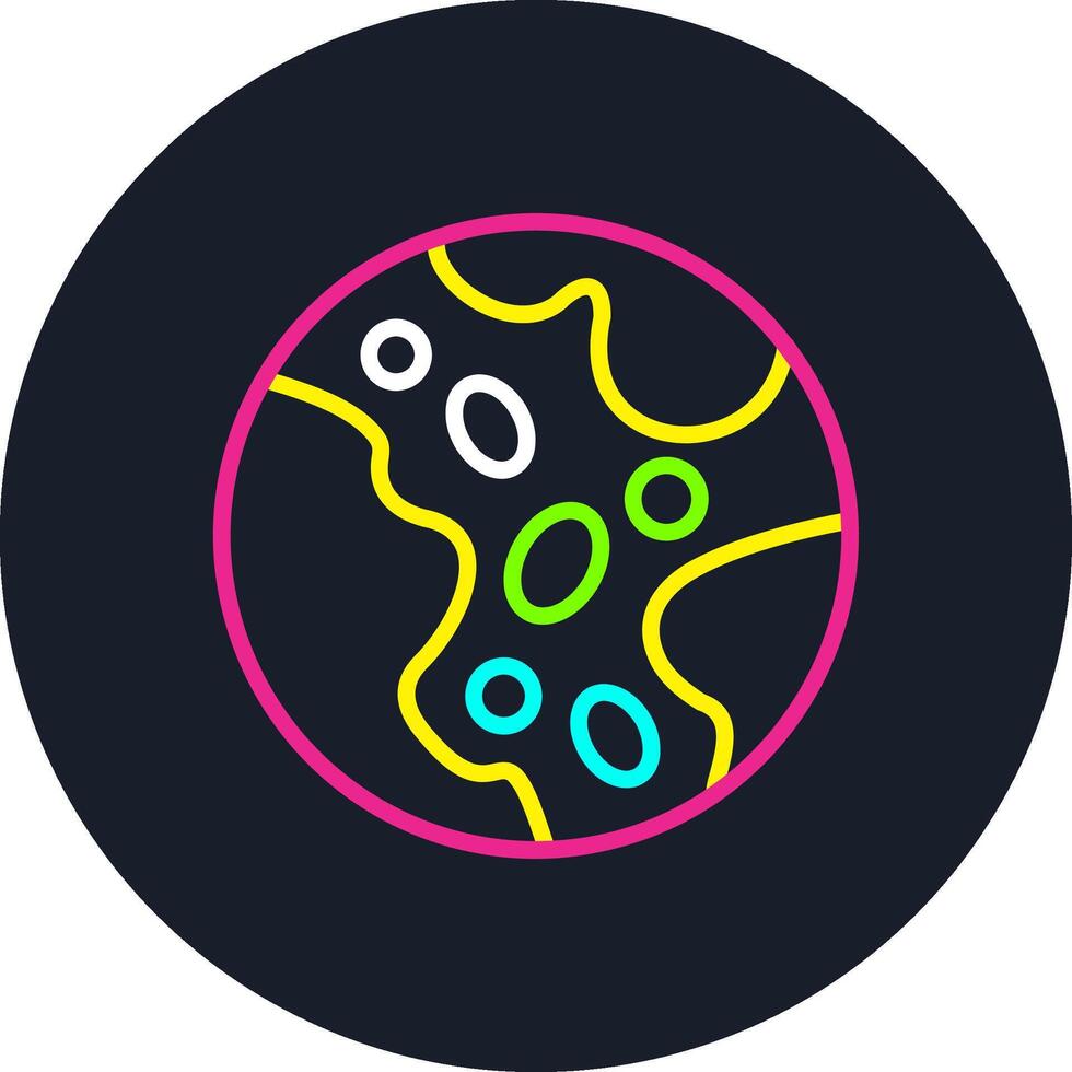 Pluto Line Multi Color Design vector