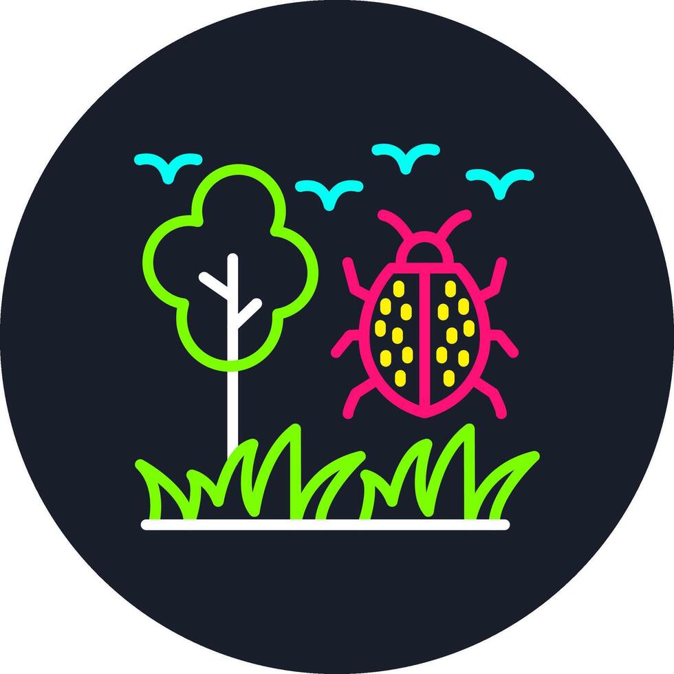 Ladybug Line Multi Color Design vector