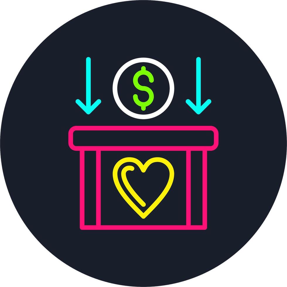 Money saving Line Multi Color Design vector