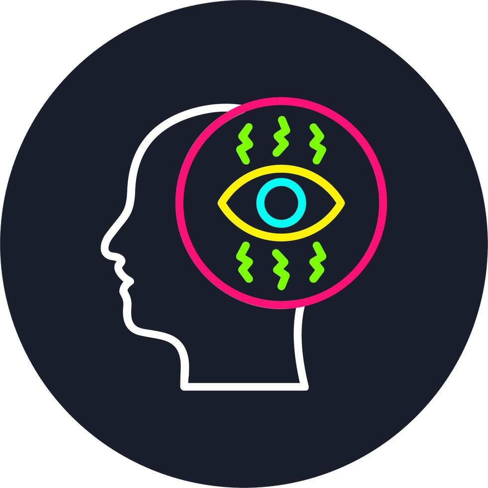 Obsession Line Multi Color Design vector