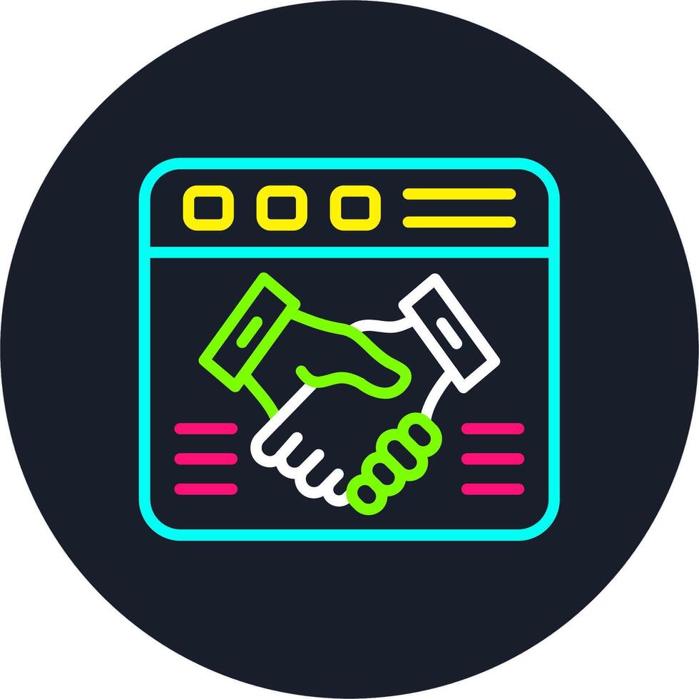 Web Line Multi Color Design vector