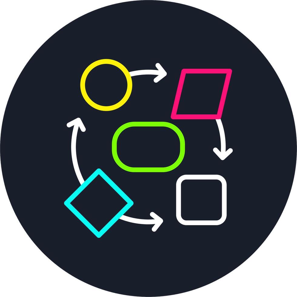 Transform Line Multi Color Design vector
