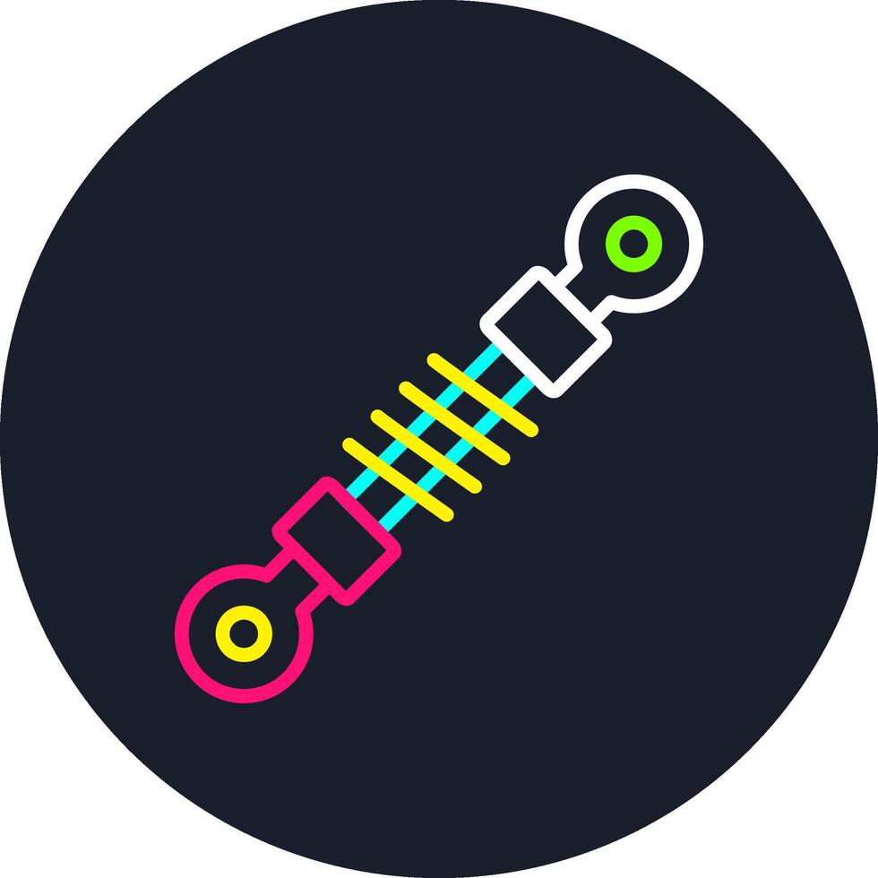 Shock Absorber Line Multi Color Design vector