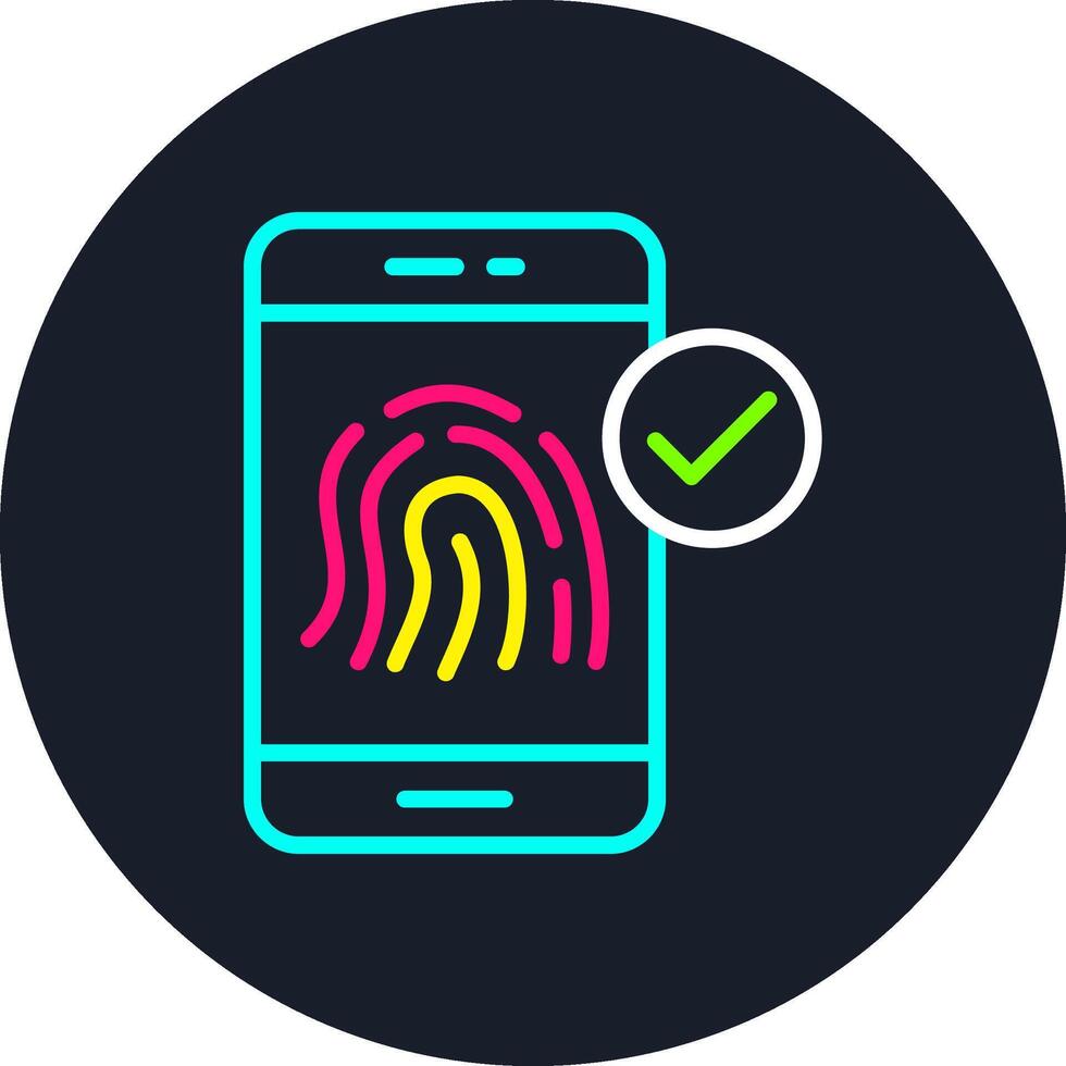 Smartphone Line Multi Color Design vector