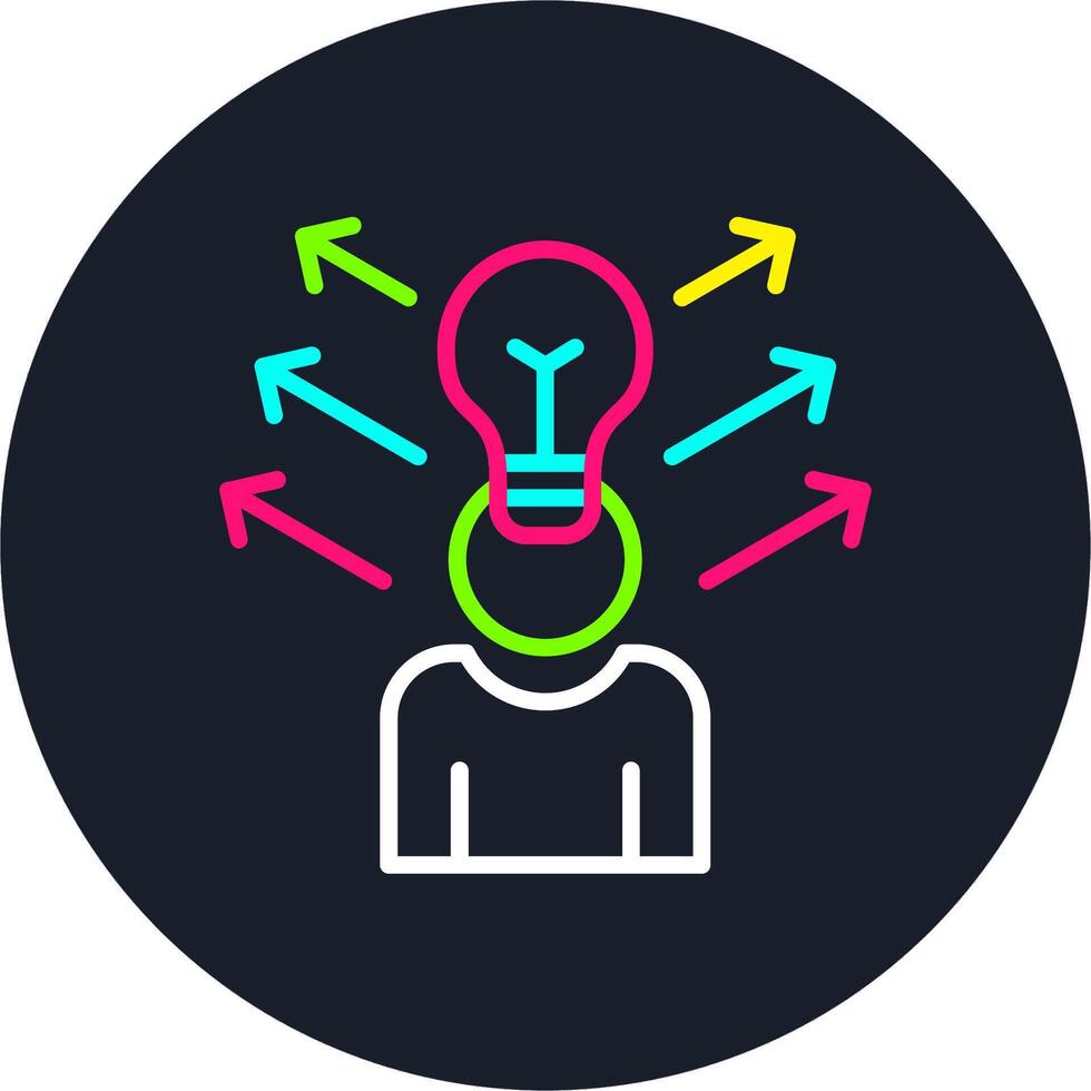 Ideas Line Multi Color Design vector