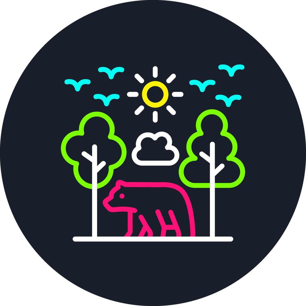 Habitat Line Multi Color Design vector