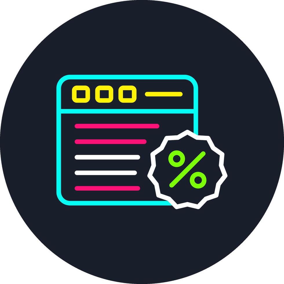 Website Line Multi Color Design vector