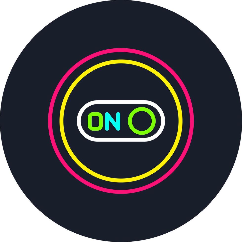 On Line Multi Color Design vector