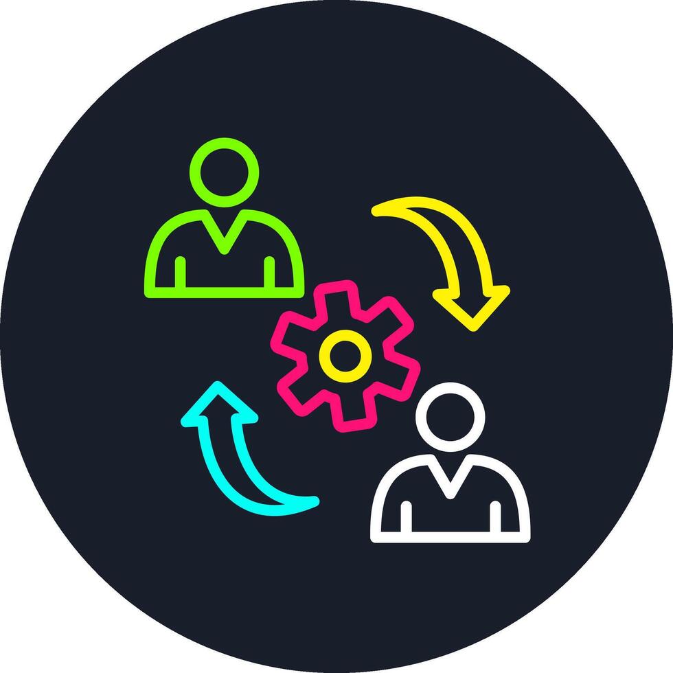 Synergy Line Multi Color Design vector